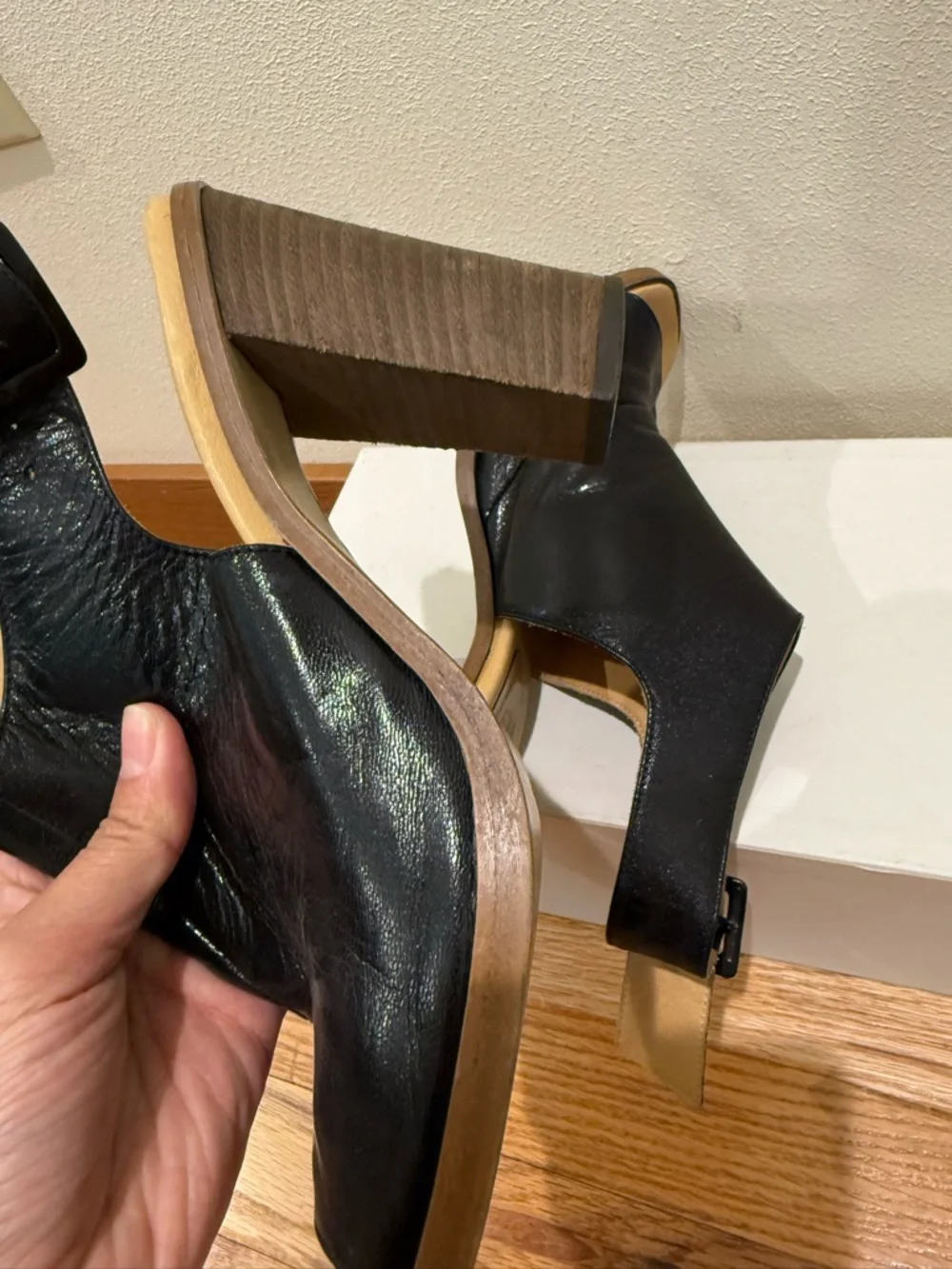 Maison Margiela MM6 Leather Slingbacks Sandals Shoes 39 - Picture 5 of 5